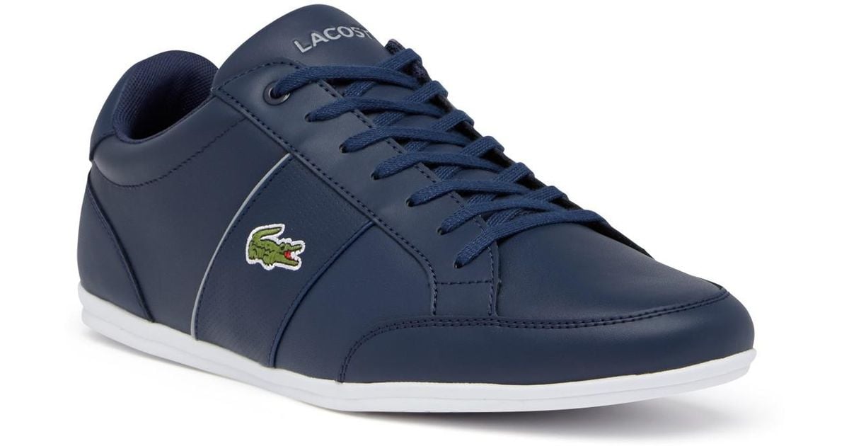 Lacoste Nivolor Leather Sneaker in Navy 