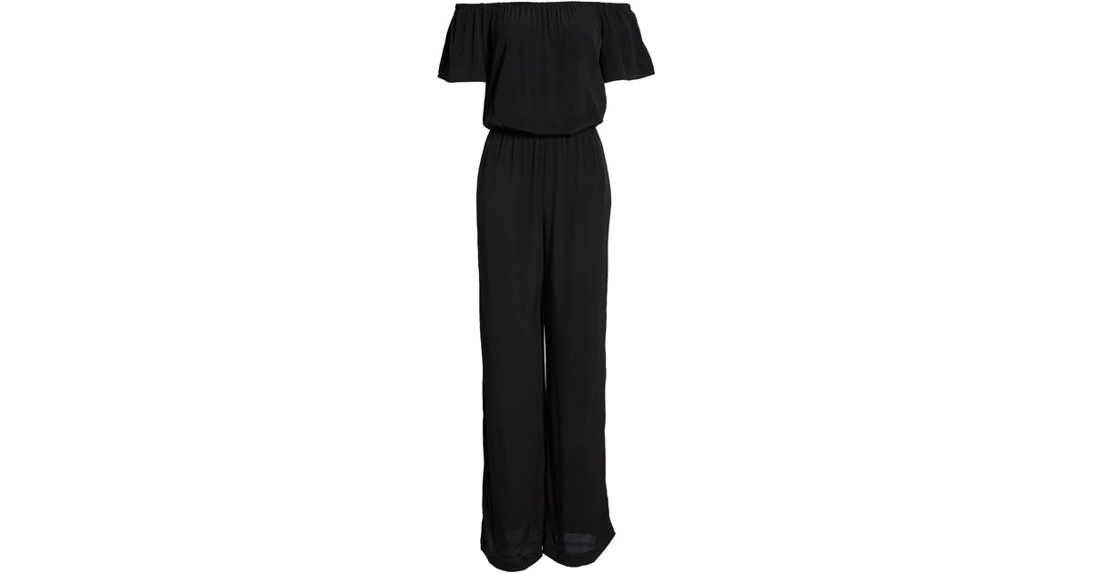 charles henry faux wrap jumpsuit