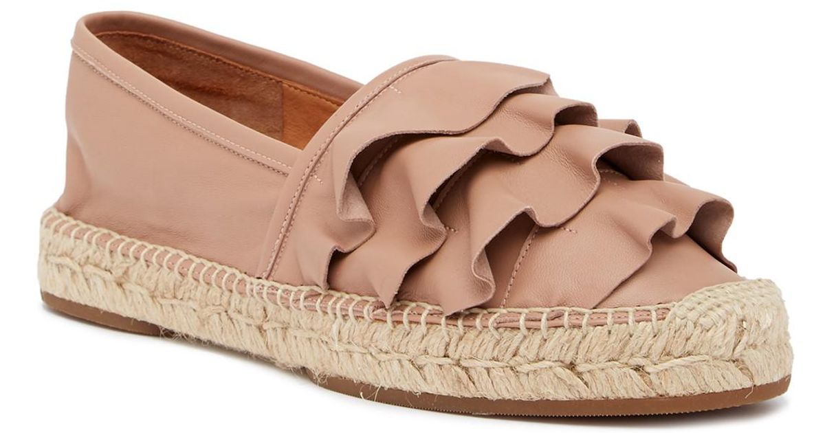 Chie Mihara Pliego Leather Espadrille Flat in Tan (Brown) - Lyst