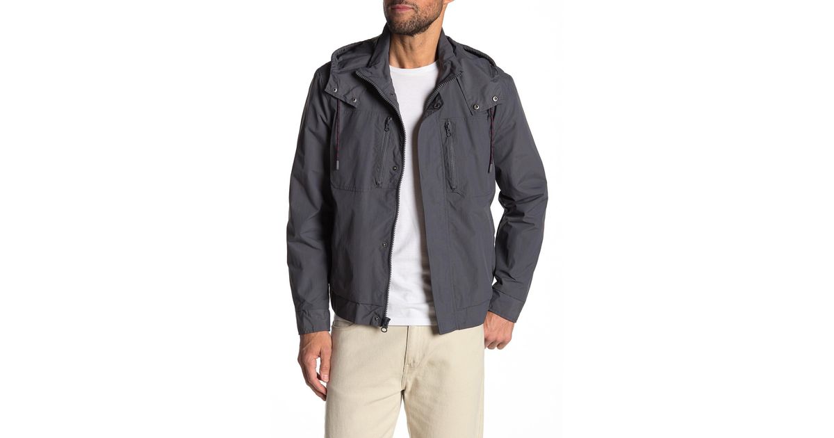 Andrew marc hooded drawstring jacket Clearance