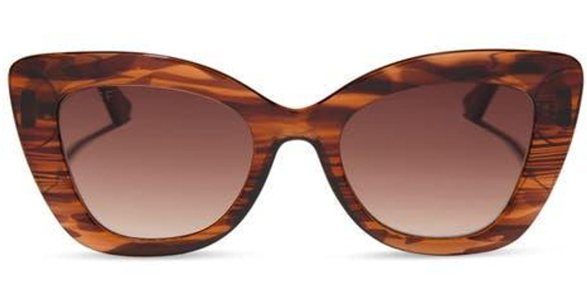 DIFF 52Mm Melody Sunglasses in Brown | Lyst