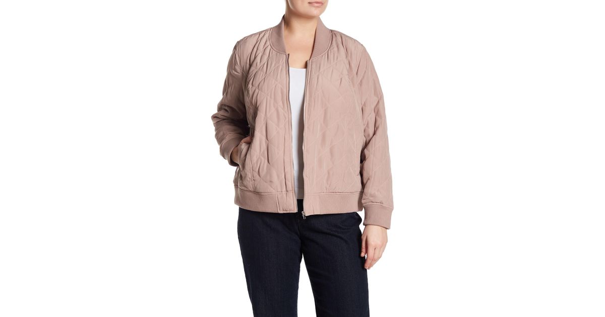 lucky brand quilted bomber jacket