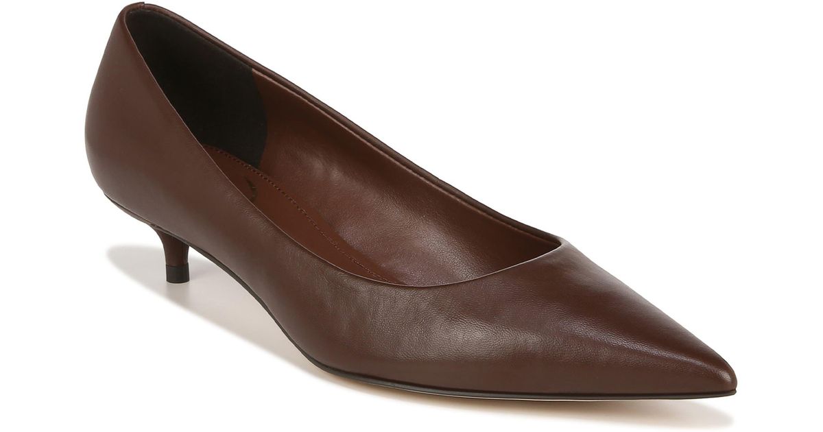 Sam Edelman Franci Kitten Heel Pump in Brown | Lyst