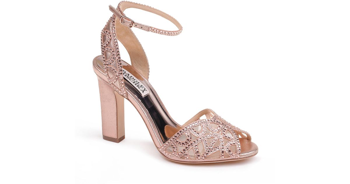 hart crystal embellished evening shoe