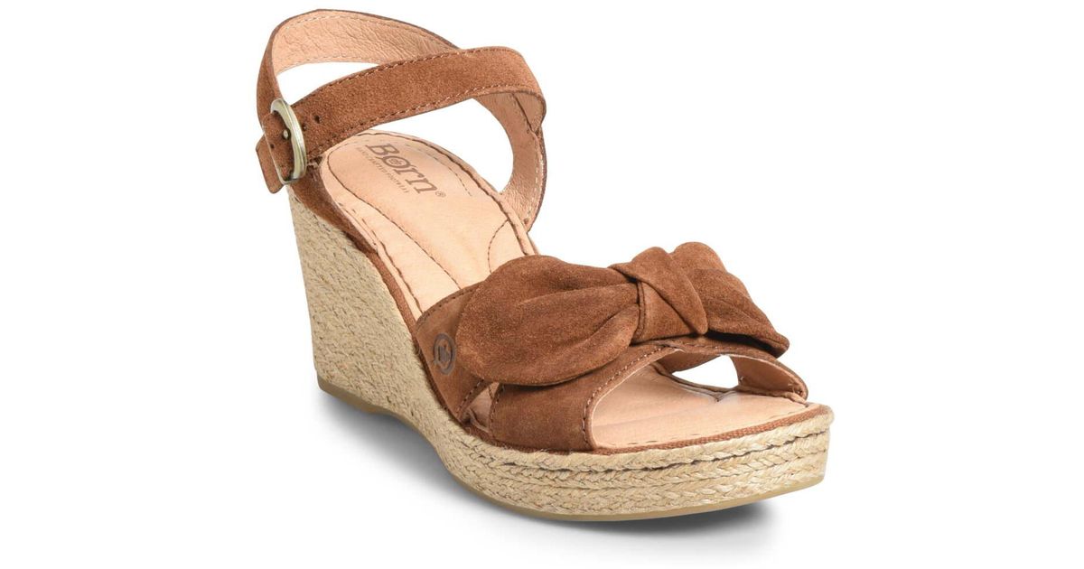 Born Suede Monticello Knotted Wedge 