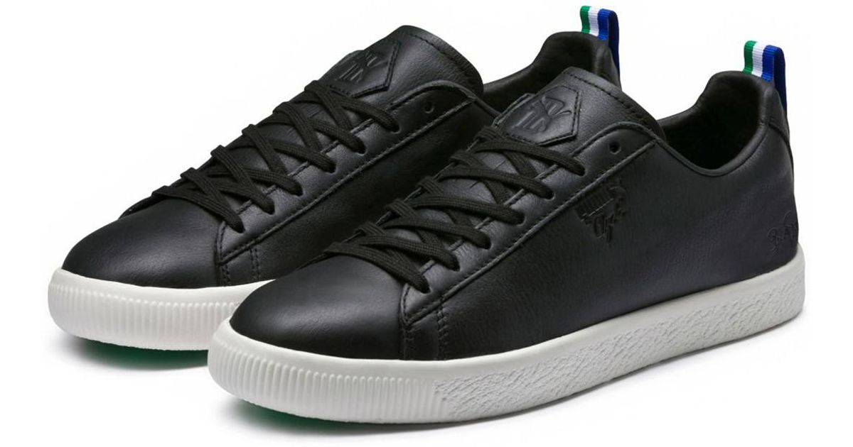 puma clyde court disrupt orange black yellow