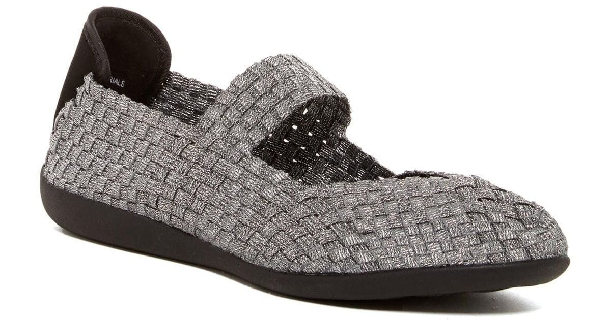 Steven by Steve Madden Caspar Woven Mary Jane Flat | Lyst