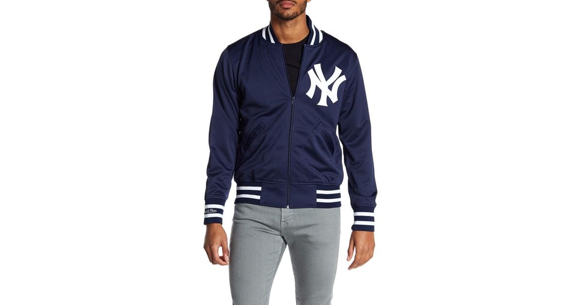 Mitchell & Ness Authentic 1988 Yankees Athletic Bomber Jacket in Blue for  Men
