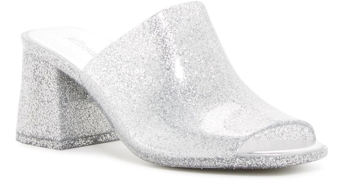 jeffrey campbell petra jelly block heel mule