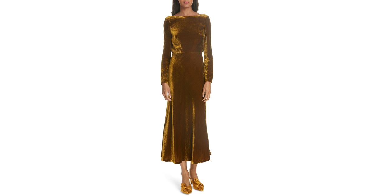 saloni tina velvet dress