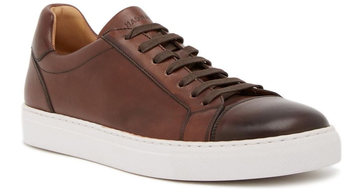 magnanni cuervo leather sneaker