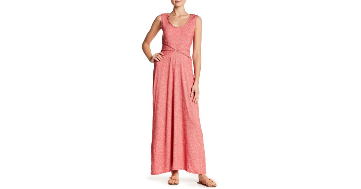 max studio crochet lace maxi dress