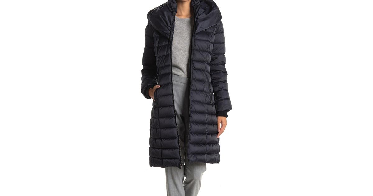 laundry by shelli segal pillow collar hooded puffer jacket