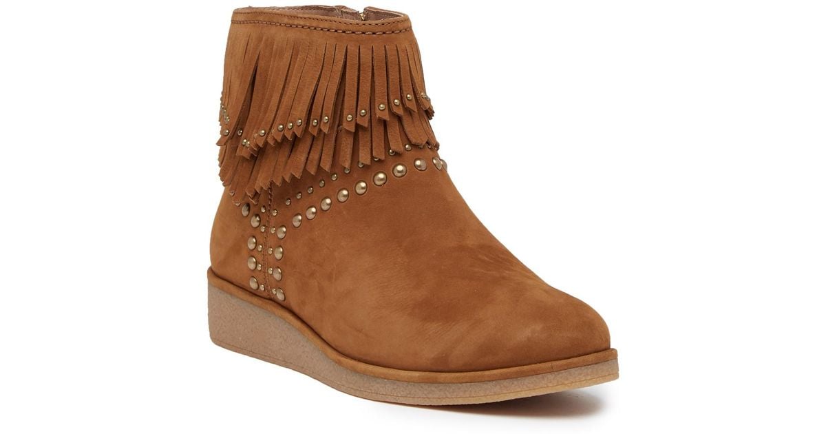 Ugg adriana wedge fringe leather boot sales