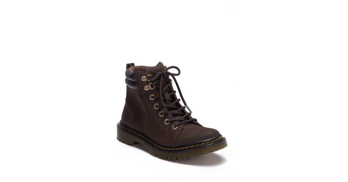 faora leather lace up boot