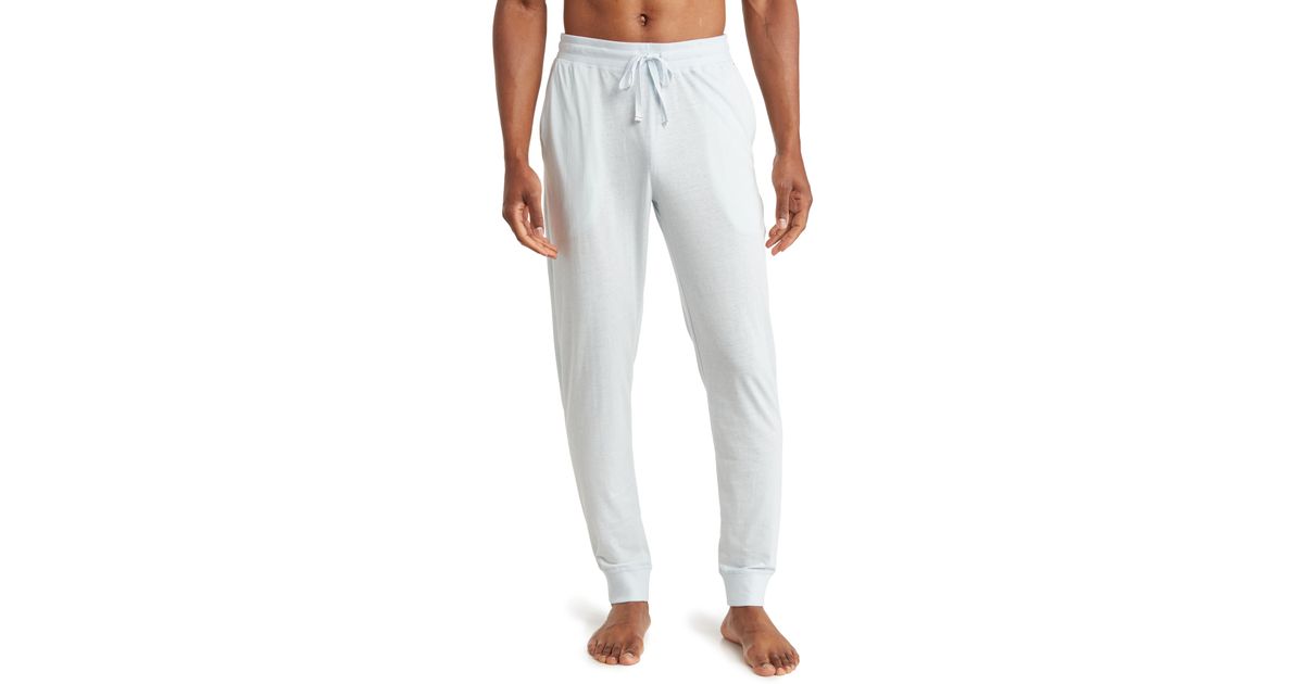 Daniel Buchler Cuffed Pajama Pants in Blue for Men | Lyst