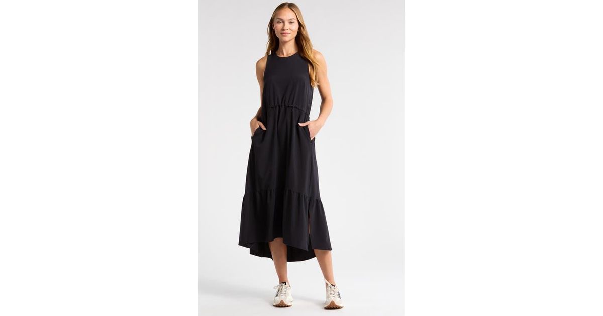 cassidy embroidered midi dress Black Ruffle Tiered Cassidy Midi Dress