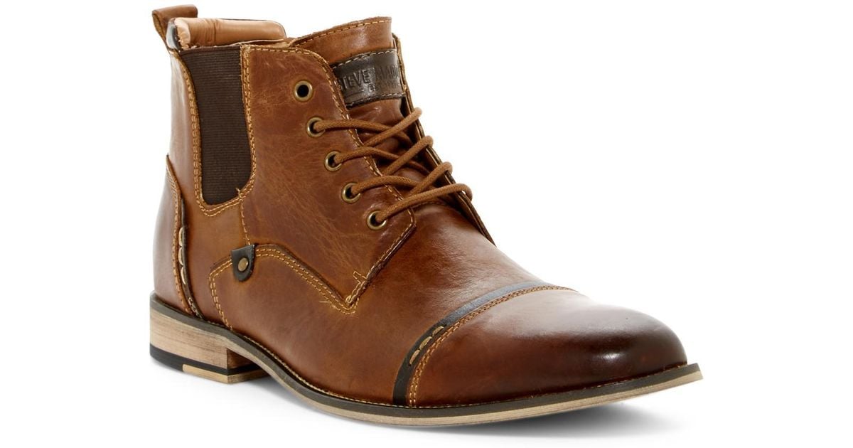 steve madden jack cap toe boot
