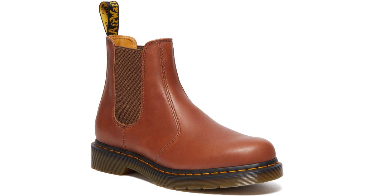 Tan dr top marten chelsea boots