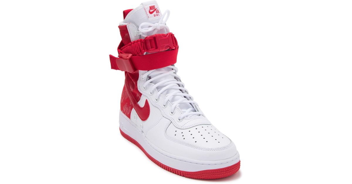 nike sf air force 1 high red
