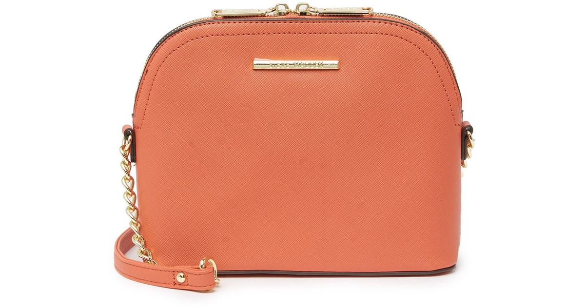 Steve Madden Bmaggie Faux Leather Dome Crossbody Bag Lyst