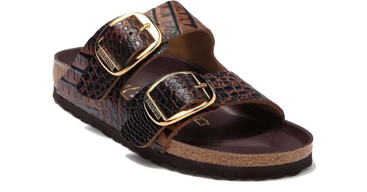 birkenstock arizona croco black