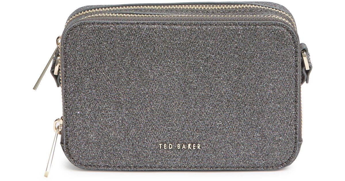 Ted Baker Stina Embossed Faux Leather Crossbody Bag In Black Noir At Nordstrom Rack Lyst
