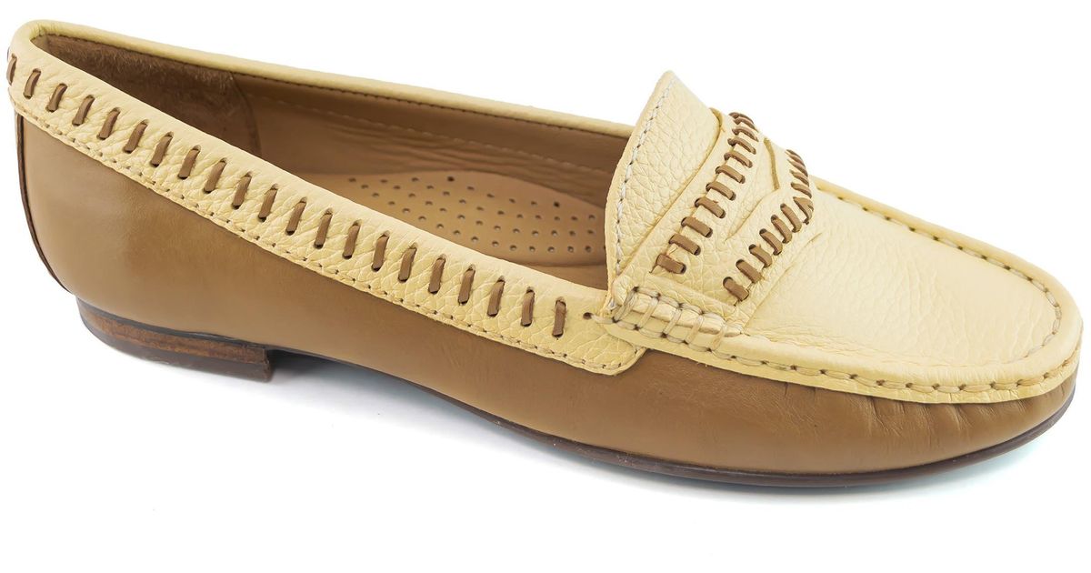 Driver Club USA Maple Ave Penny Loafer in Natural | Lyst