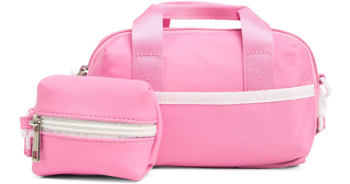 Madden Girl Stripe Crossbody & Pouch In Pink At Nordstrom Rack Lyst