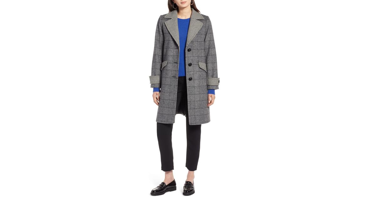 halogen double breasted boucle coat