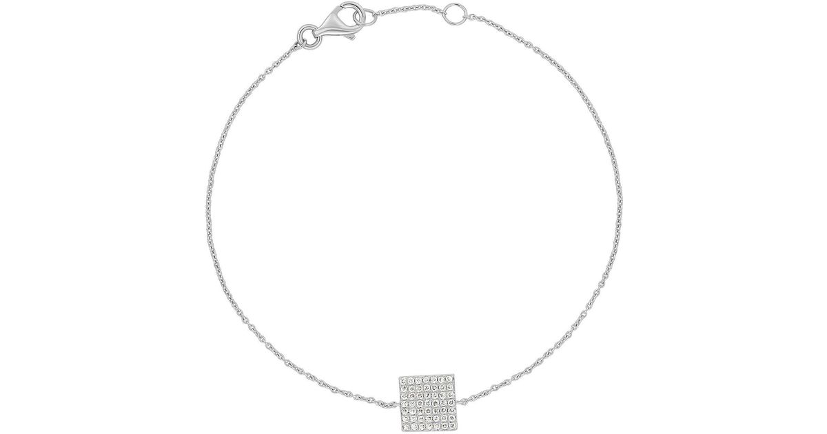 Bony Levy Icon Diamond Chain Bracelet in White Lyst