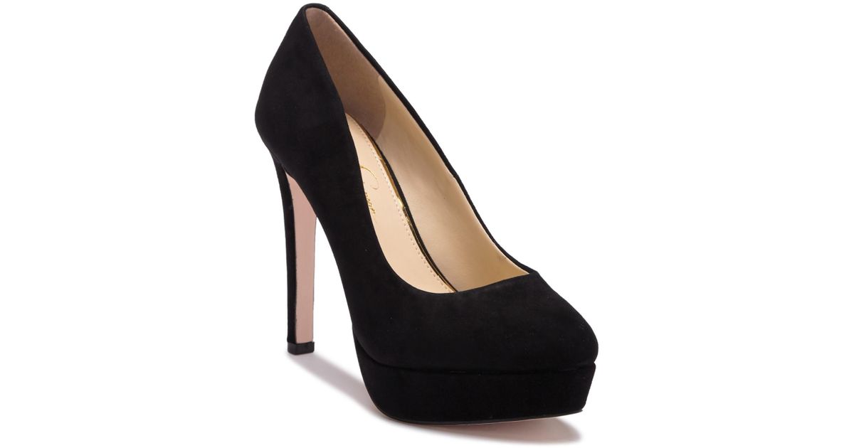 jessica simpson black suede pumps