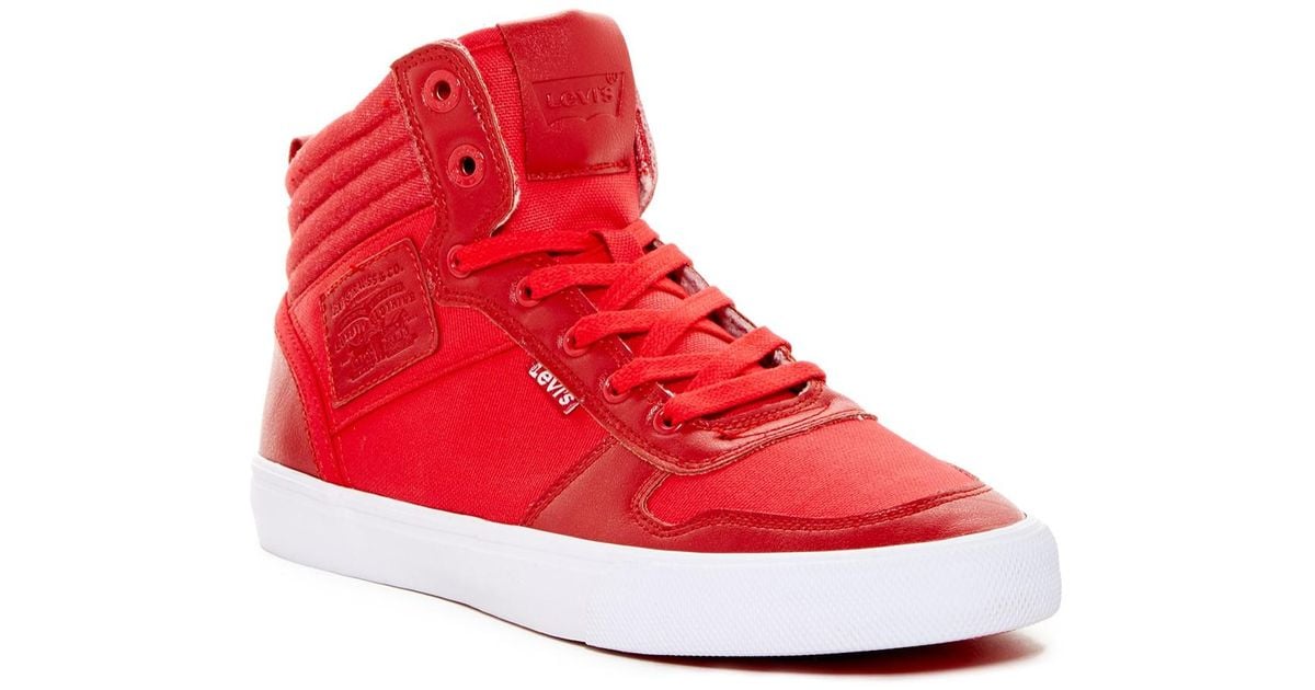 Levi's Rubber Wilshire Sneaker in Red 