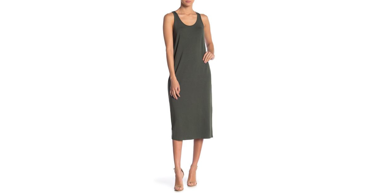 Philosophy apparel scoop neck midi tank dress online