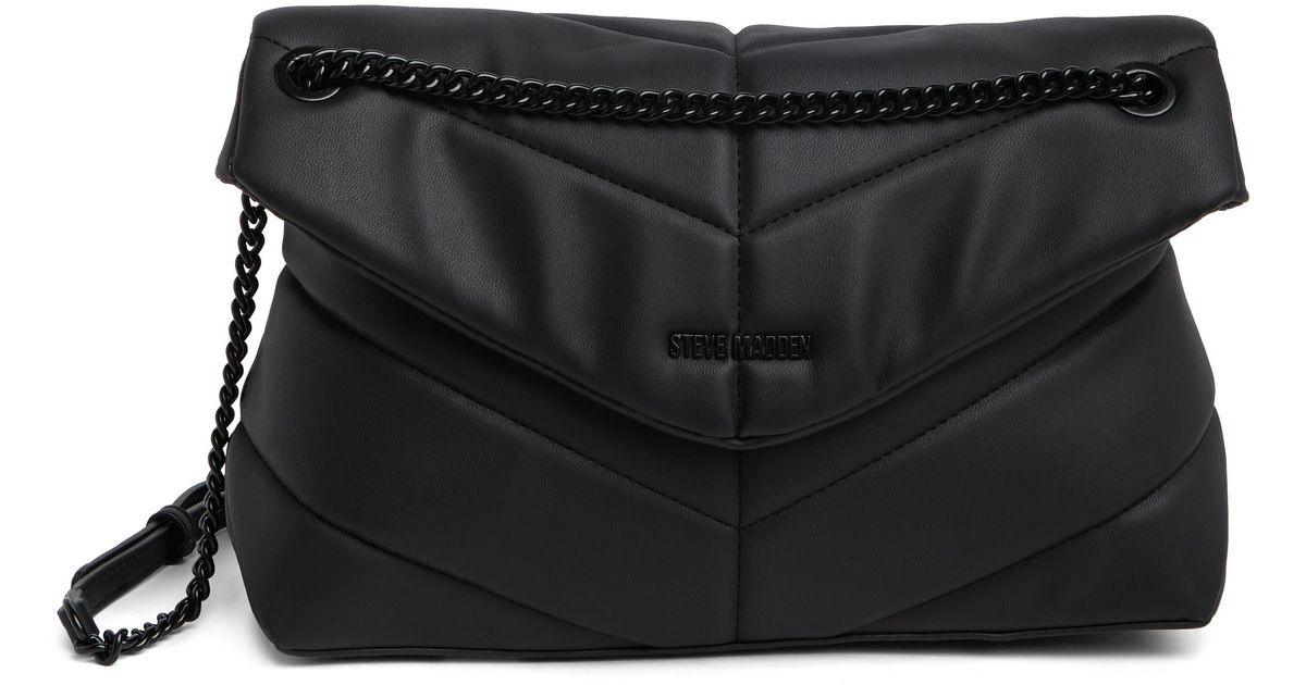 Steve Madden Lloyd Quilted Shoulder Bag in Black Lyst