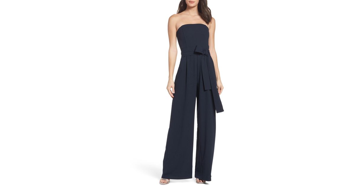 chelsea28 strapless jumpsuit