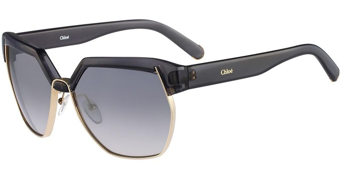 chloe 60mm clubmaster sunglasses