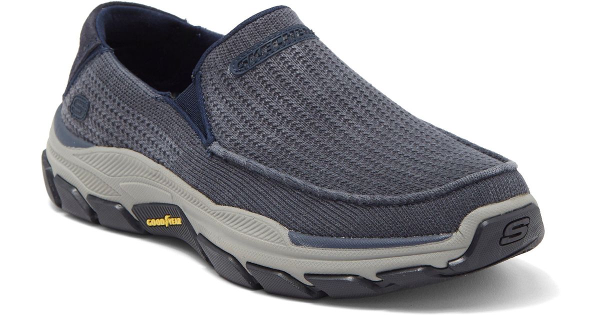 Skechers Relaxed Fit® Respected-vernon Slip-on Sneaker In Navy At ...