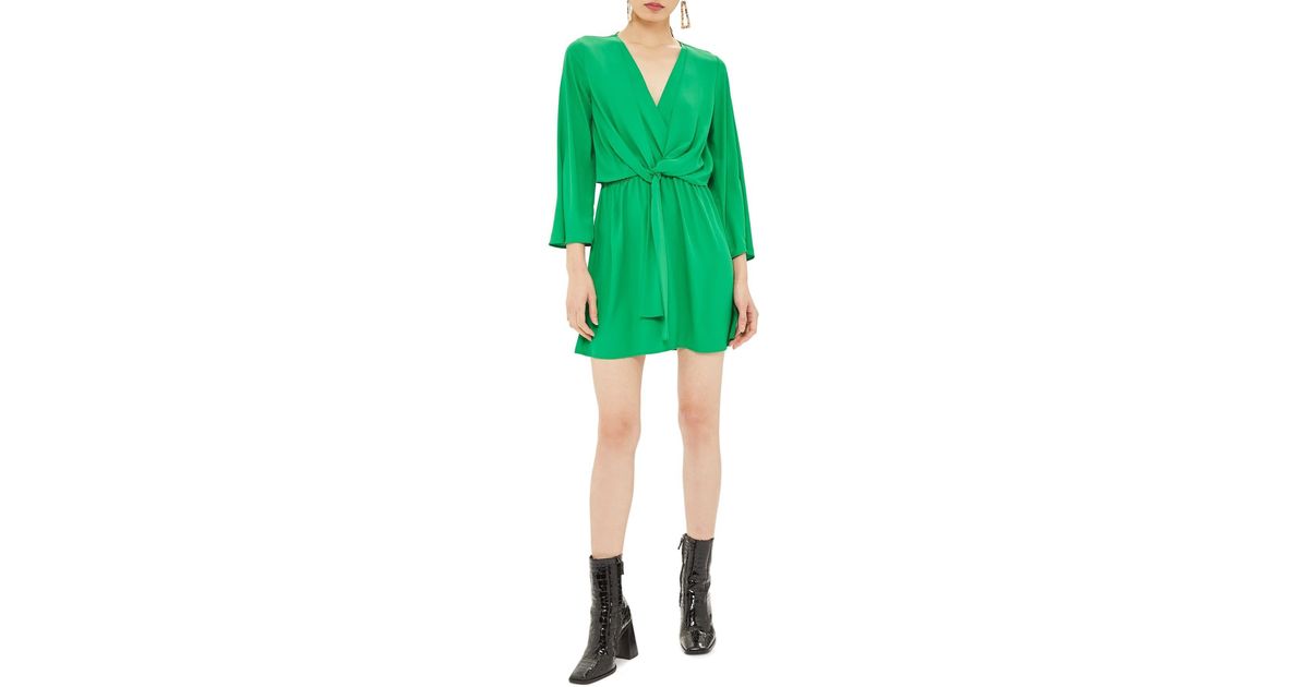 topshop knot mini dress