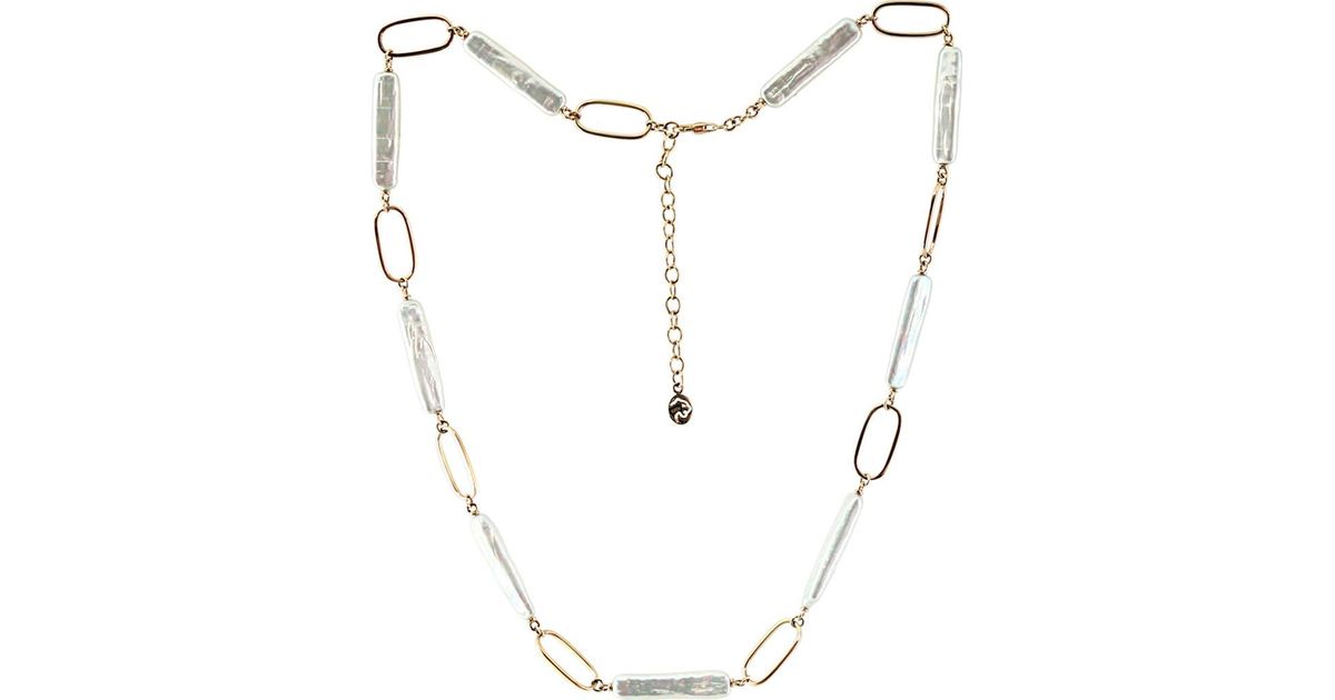 Eternity Freshwater Pearl Chunky Chain Bracelet main image 0
