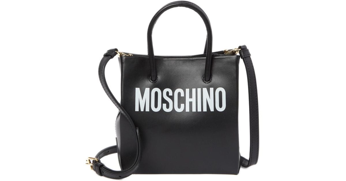 moschino logo tote