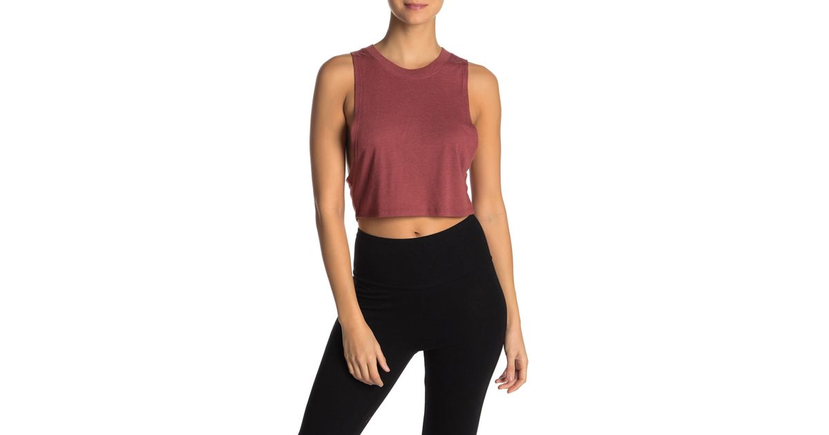 alo heat wave crop tank