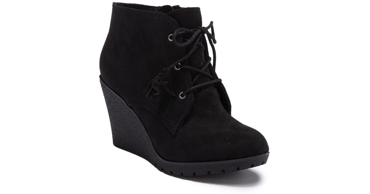 mia wedge booties