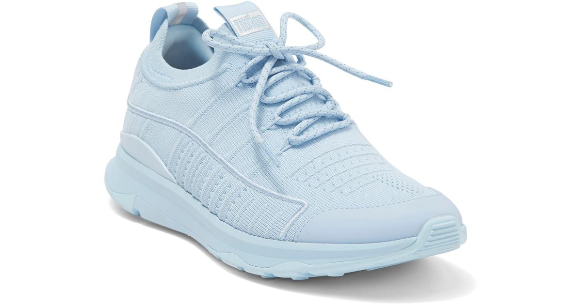 Fitflop Vitamin Ff Knit Sneaker In Cool Blue At Nordstrom Rack Lyst