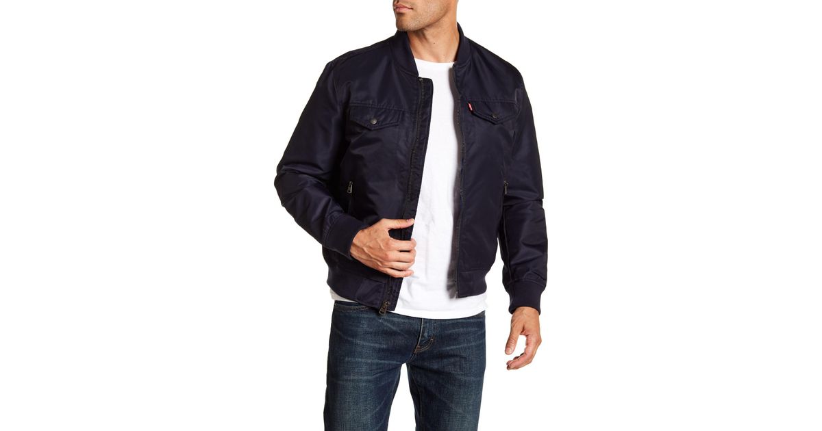 levi's flight satin bomber jacket