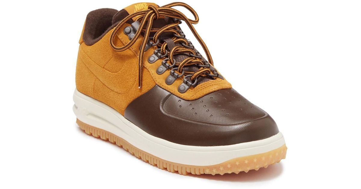 Nike Leather Lf1 Duckboot Low Baroque Brown/ Desert Ochre for Men - Lyst