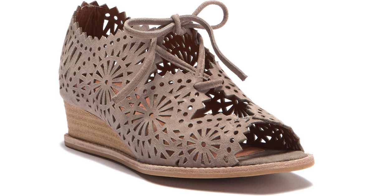 jeffrey campbell laser cut wedge