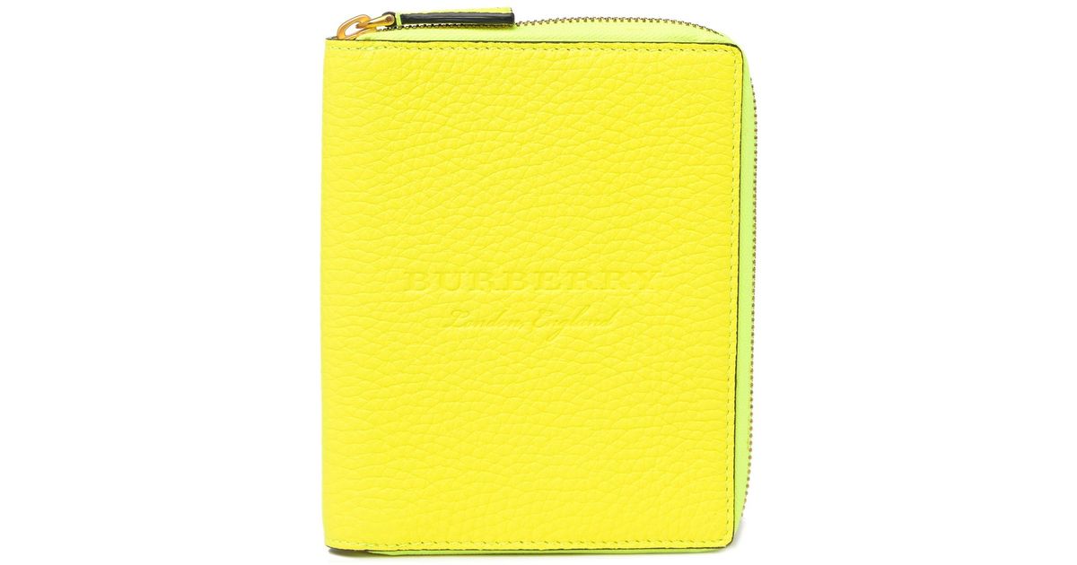 BURBERRY Alligator Mini Frame Bag Neon Yellow 1257362