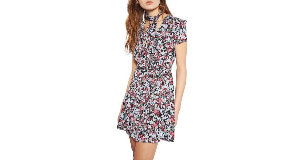 topshop floral wrap dress