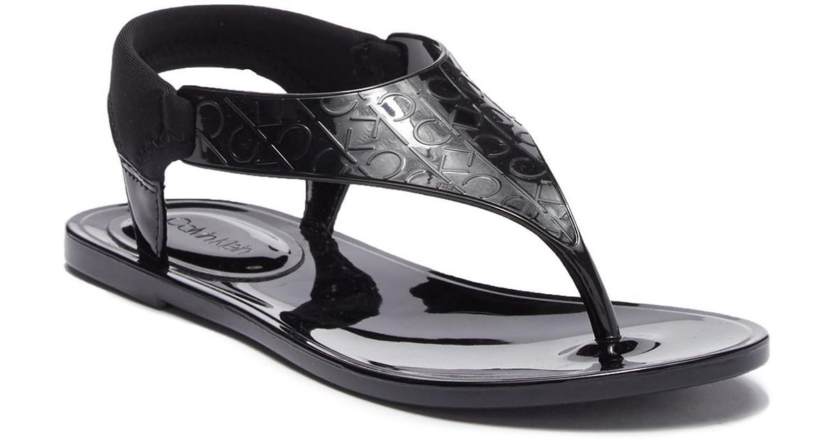 calvin klein janny jelly sandal
